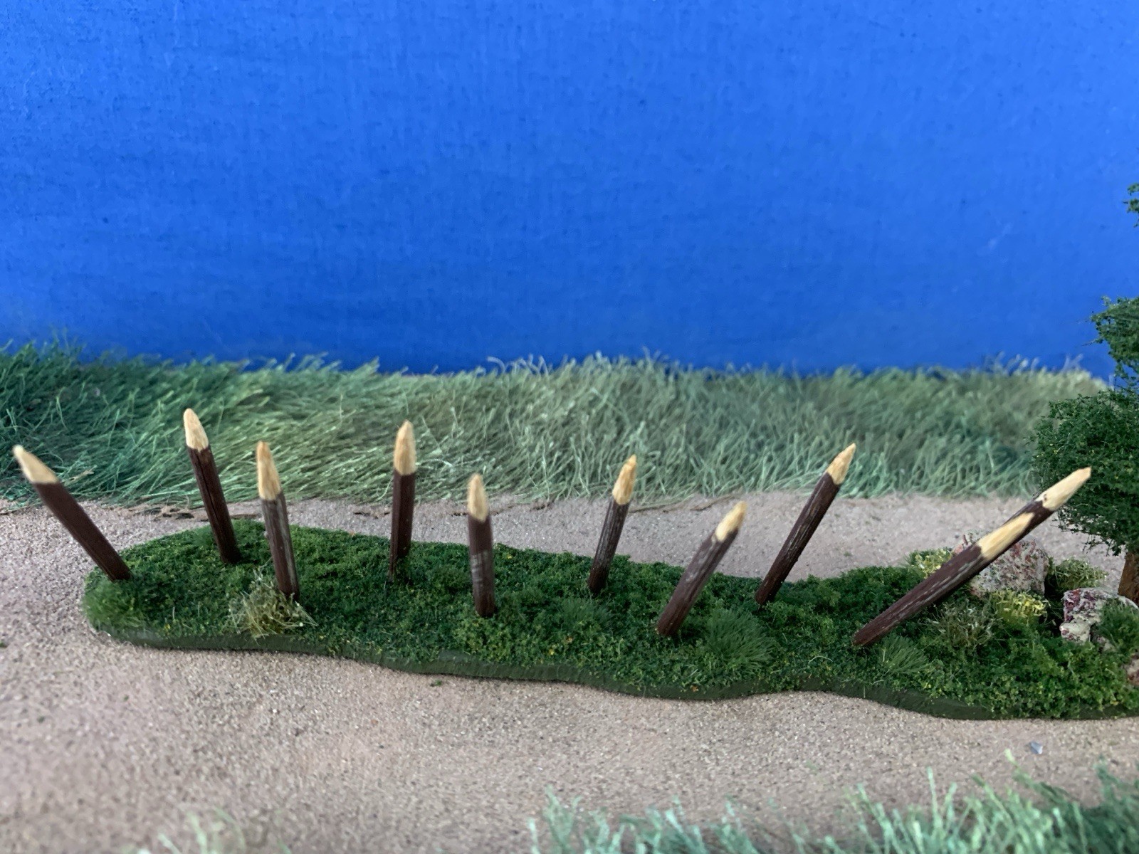 Accessory Scenery Tree Diorama for War Games Custom Built Composition 1:35 scale