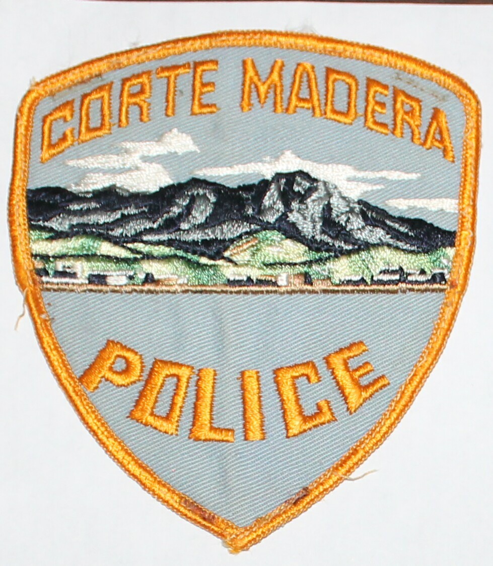 Defunct CORTE MADERA POLICE Marin County California Used Worn Vintage patch #21