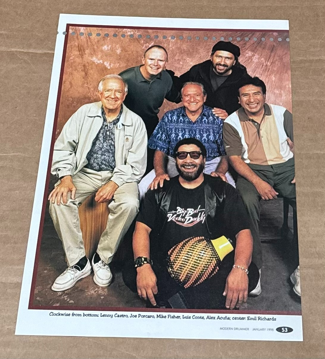 Porcaro / Acuna / Castro / Conte / Fisher - Music Print Ad Photo - 1994