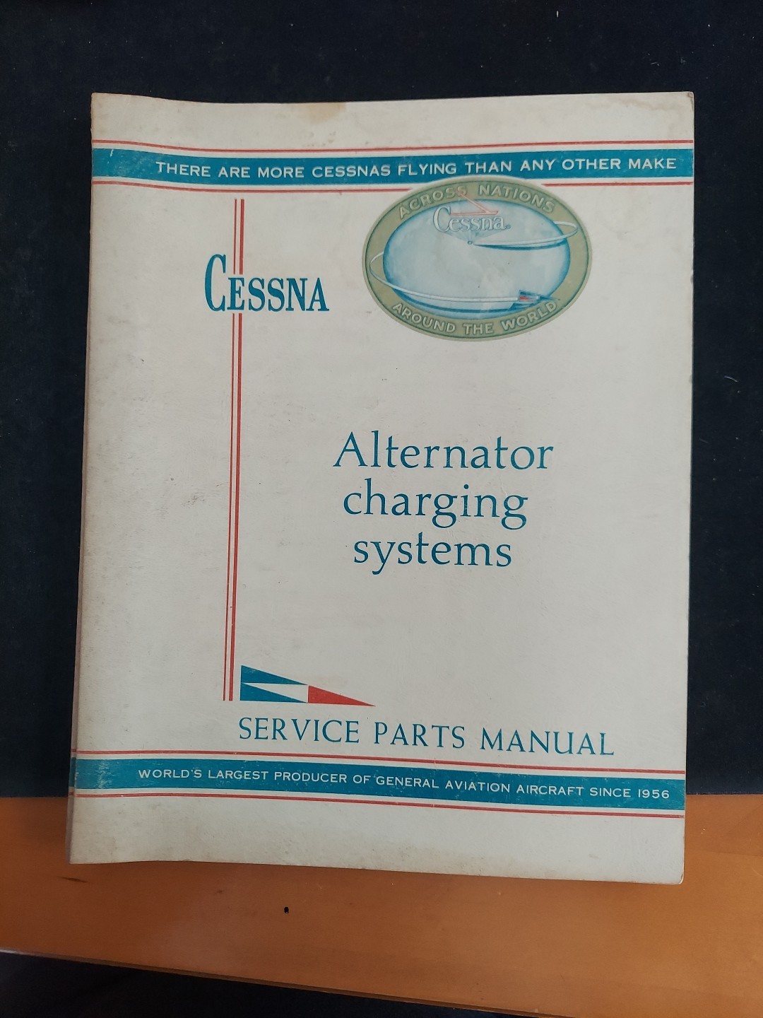Vintage 1965 Cessna Alternator Charging Systems Service Parts Manual