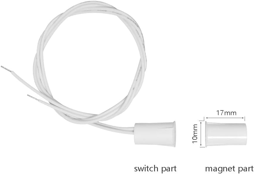 5 Pack Magnetic Window Door Sensors for Security Alarm Systems
