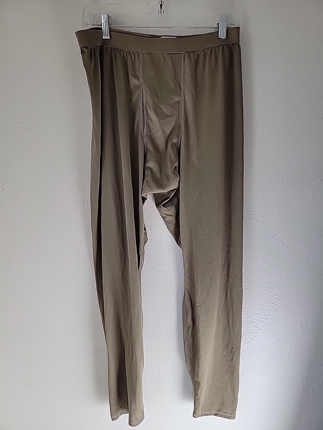 Military Light Weight Cold Weather Drawers Mens Large Reg Brown