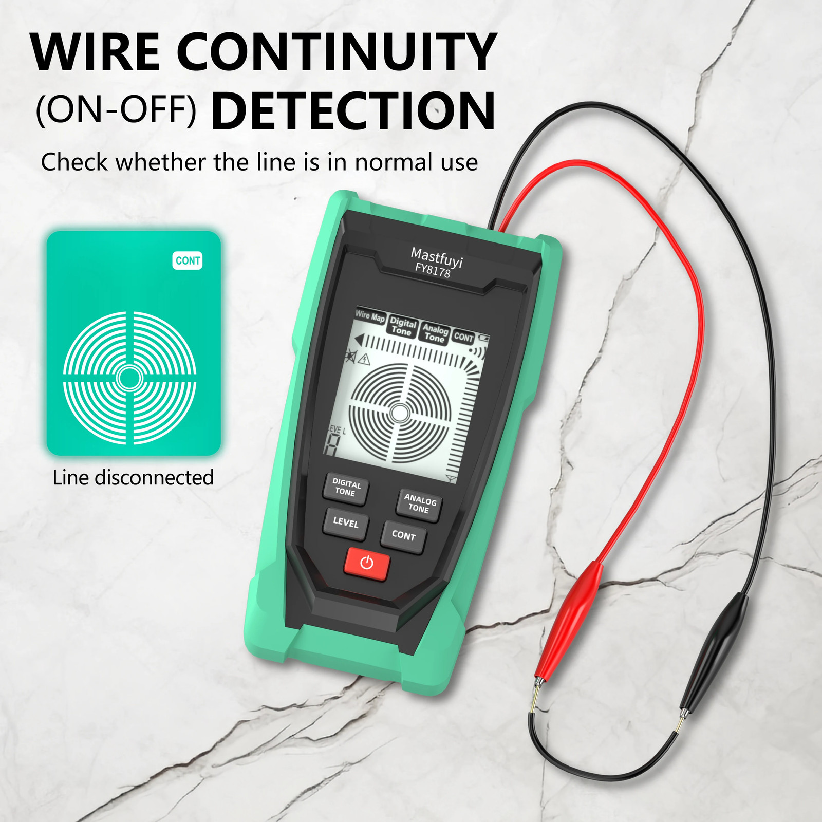 FY8178 Multifunctional Underground Cable Finder Wall Hidden Line Detector Digita