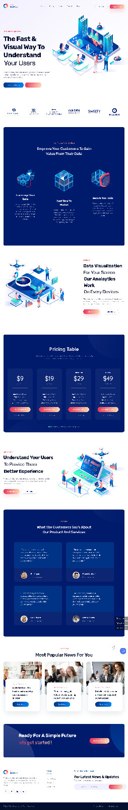 Analytics Tool Website Design with Free VPS Web Hosting and Installation
