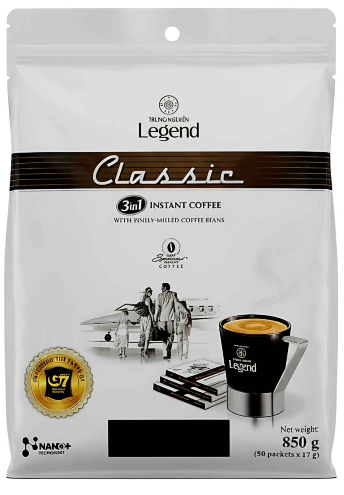 Trung Nguyen Legend Classic | 3-in-1 Instant Coffee Mix | 50ct (850g) | Vietnam