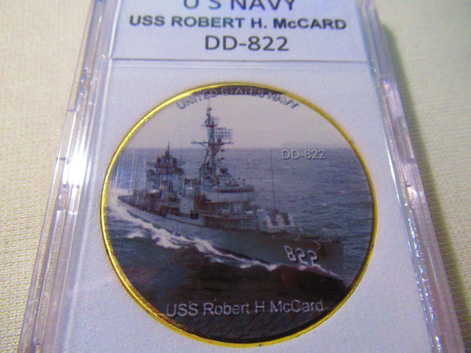 US NAVY - USS Robert H. McCard (DD-822) Challenge Coin