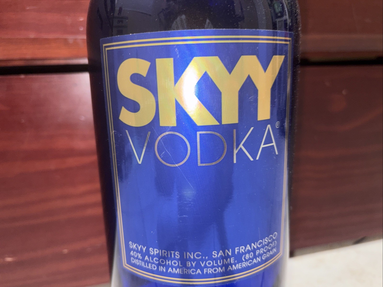 RARE SKYY Vodka Bottle For Display UNSEALED Empty Bottle