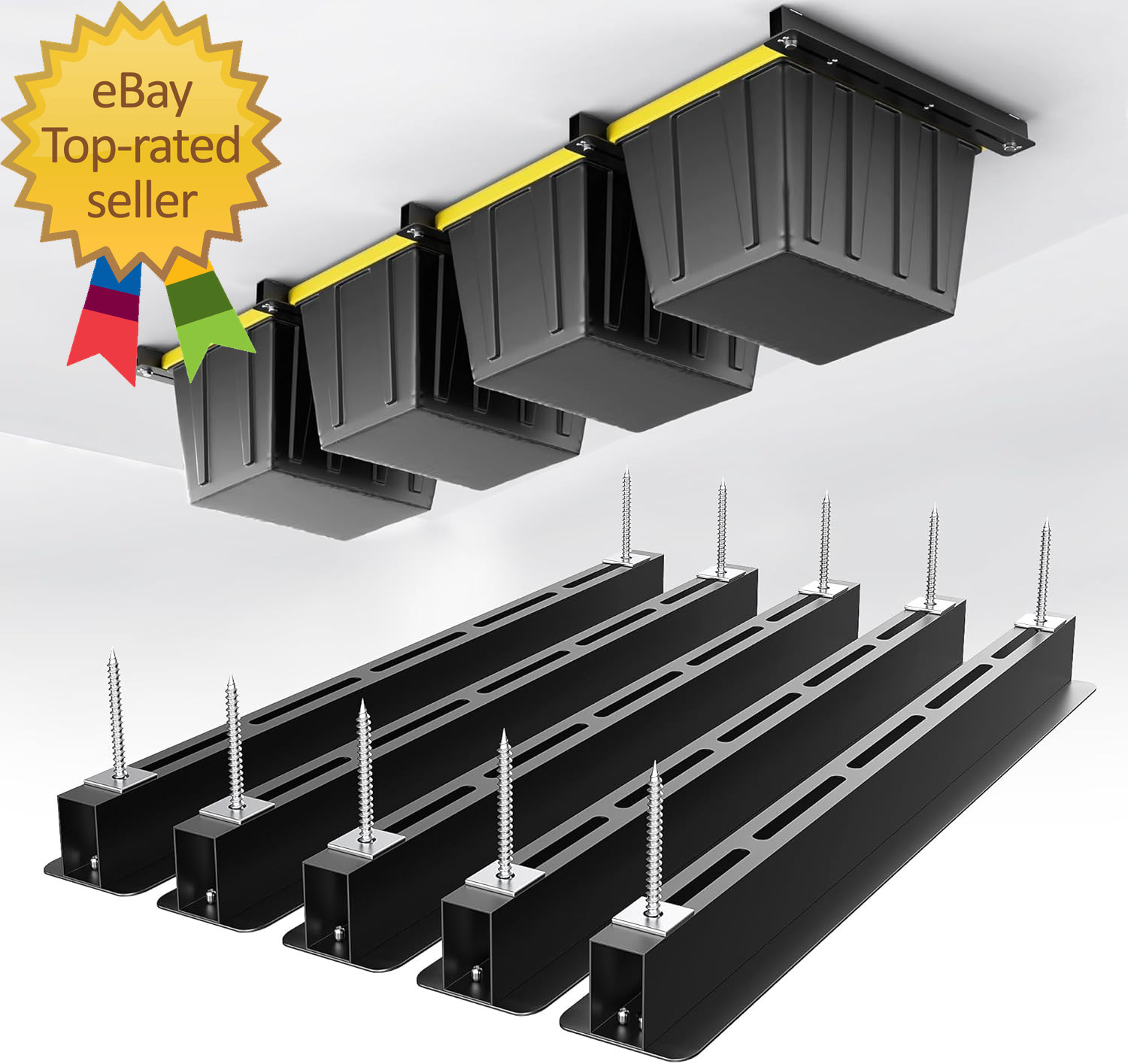 Ceiling Storage Rack Heavy Duty Overhead Garage Storage Rack,Adjustable Ceiling