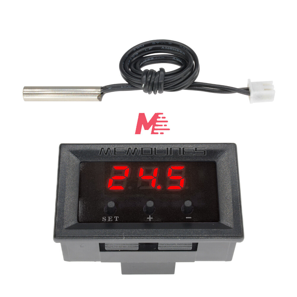 W1209 DC 12V Digital Thermostat Temperature Controller Sensor -50~110°C + Case