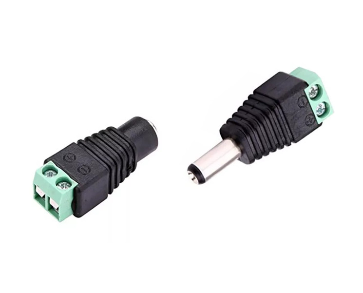 5.5mm x 2.1mm DC Power Female/Male Plug Connector (Classic version)