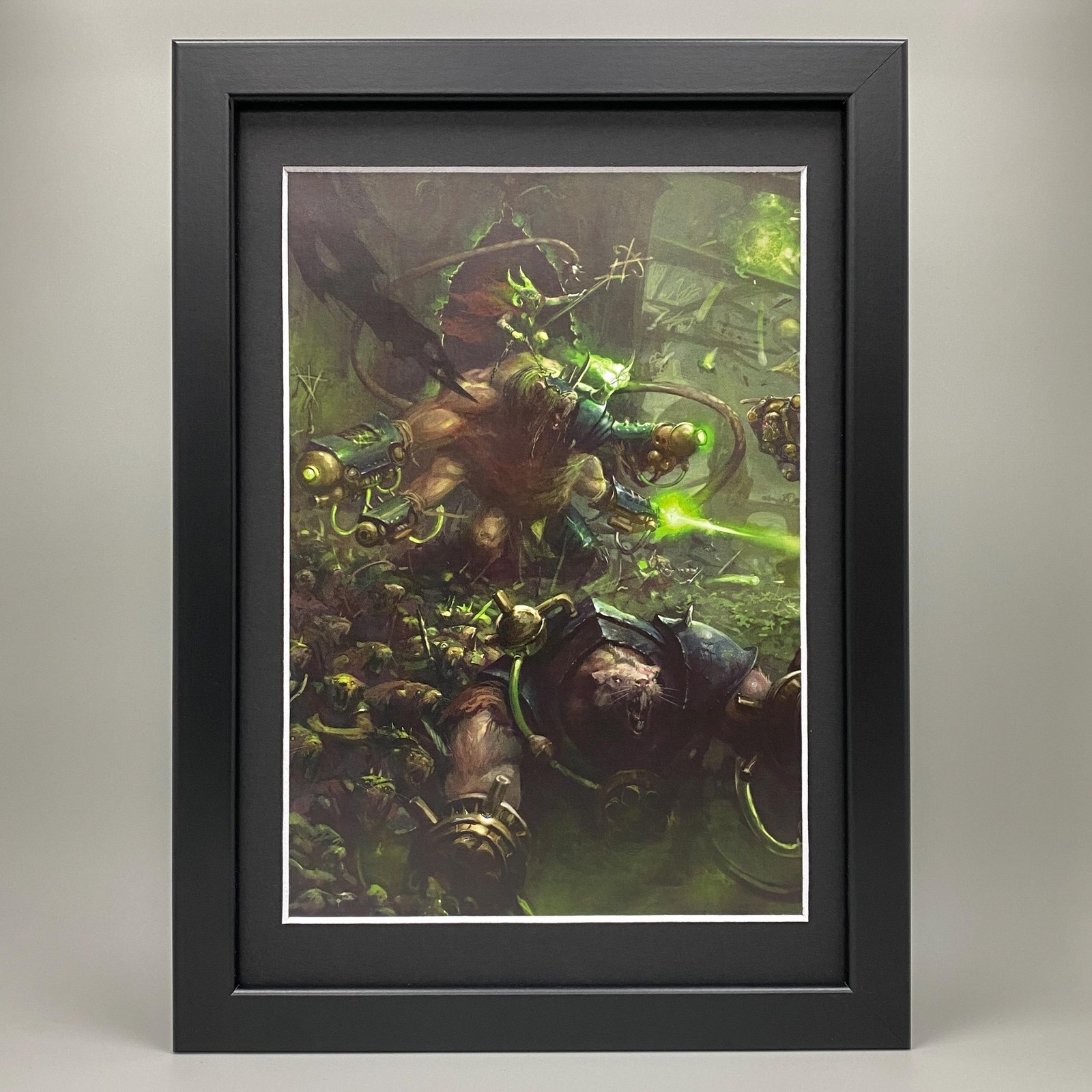 THANQUOL & BONERIPPER FRAMED ART SKAVEN THANQUOL BONERIPPER RAT OGRE WARHAMMER