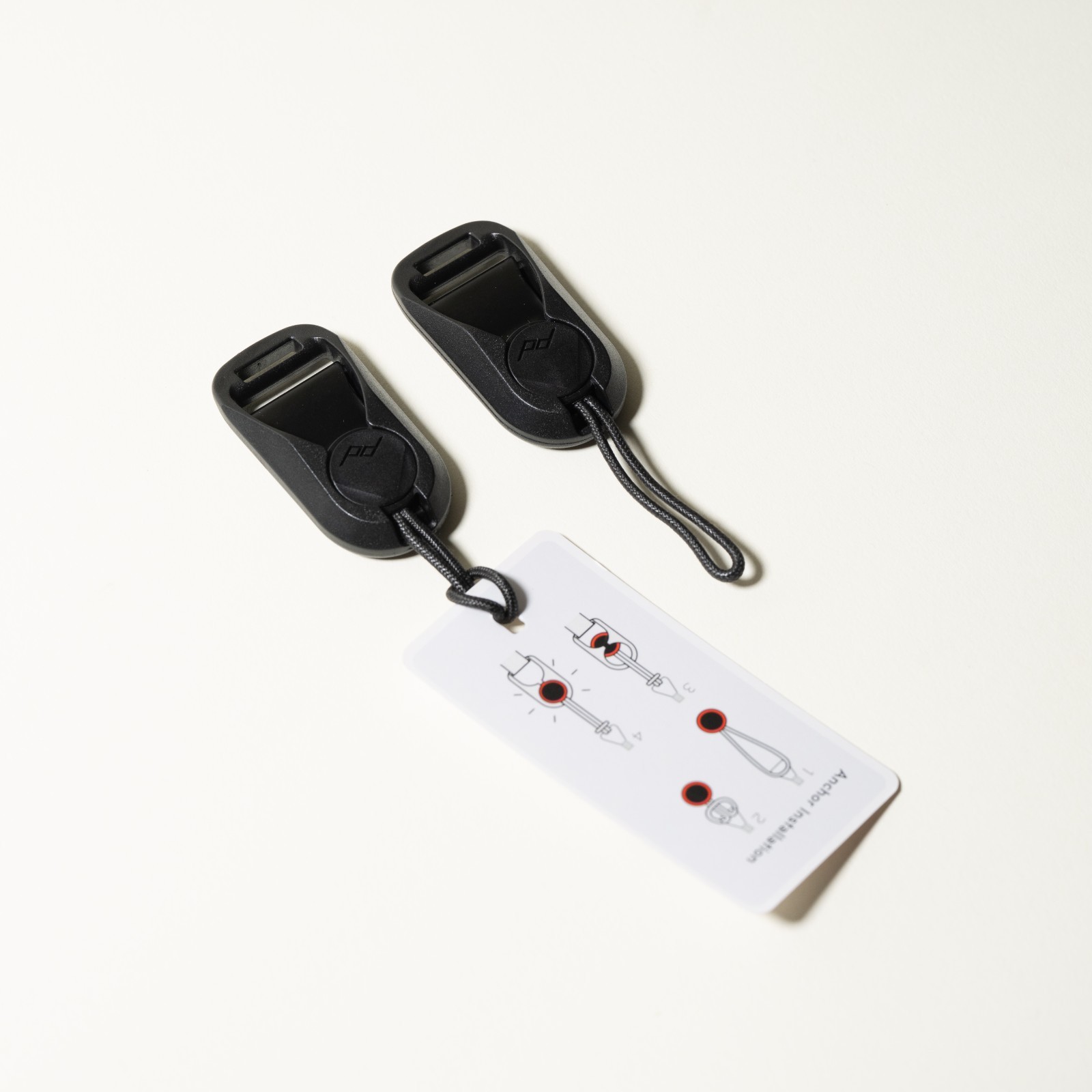 2x Peak Design Anchors Black & 2x Mounts Quick Release Camera Strap Hardware