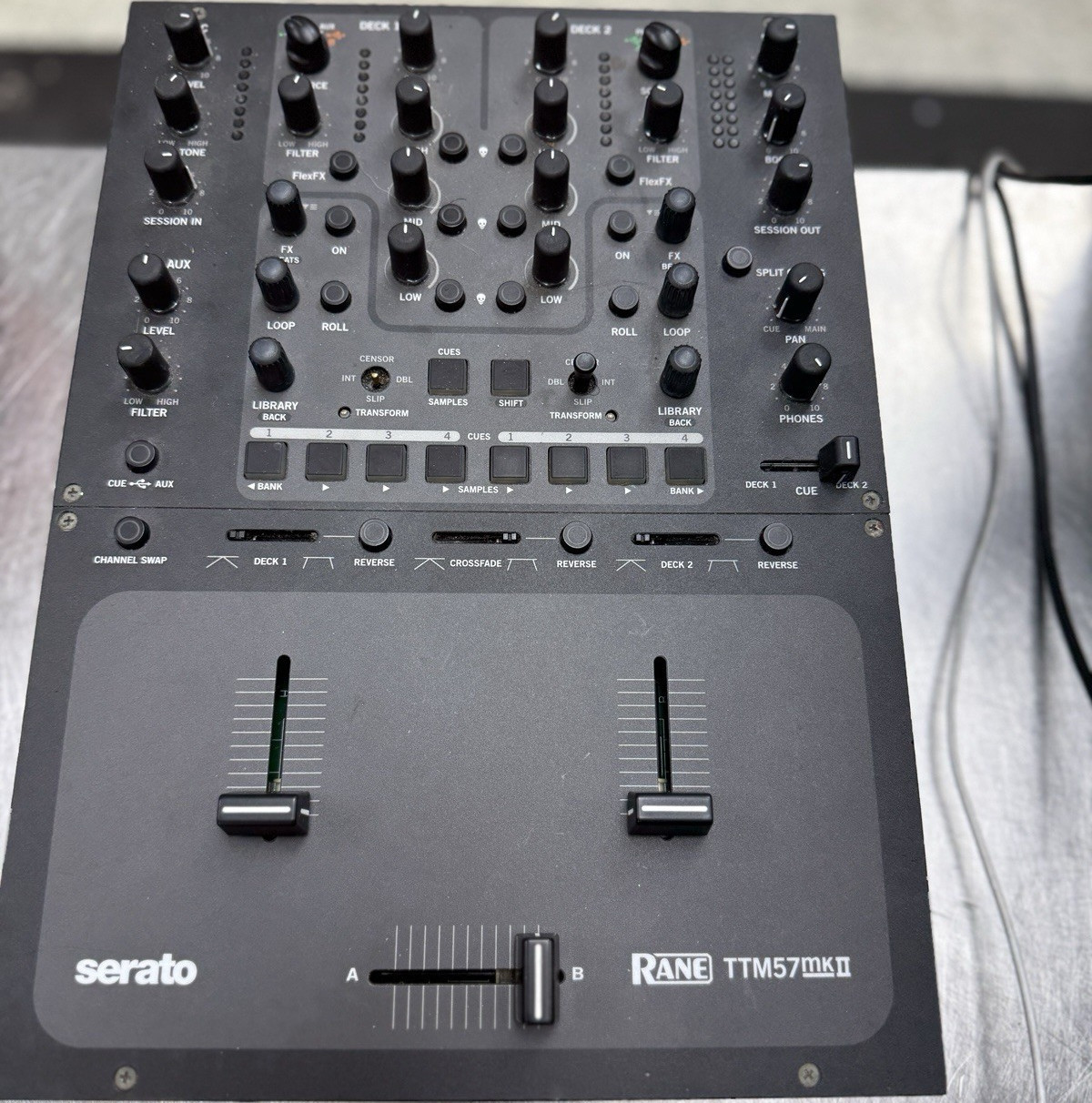Rane TTM57MKII DJ Mixer Black Analog & Digital Built-in Effects 3-Band EQ
