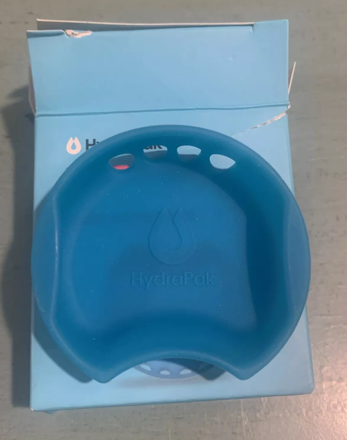 HyrdraPak Watergate Water Bottle Insert Splash Guard Blue New Open Box