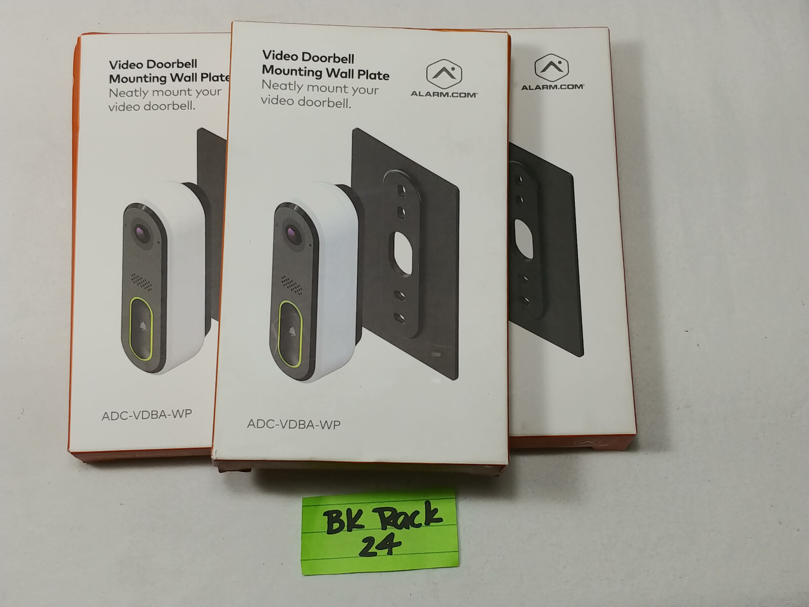 (Lot of 3)Alarm.com ADC-VDBA-WP Video Doorbell Mounting Wall Plate New-Old Stock