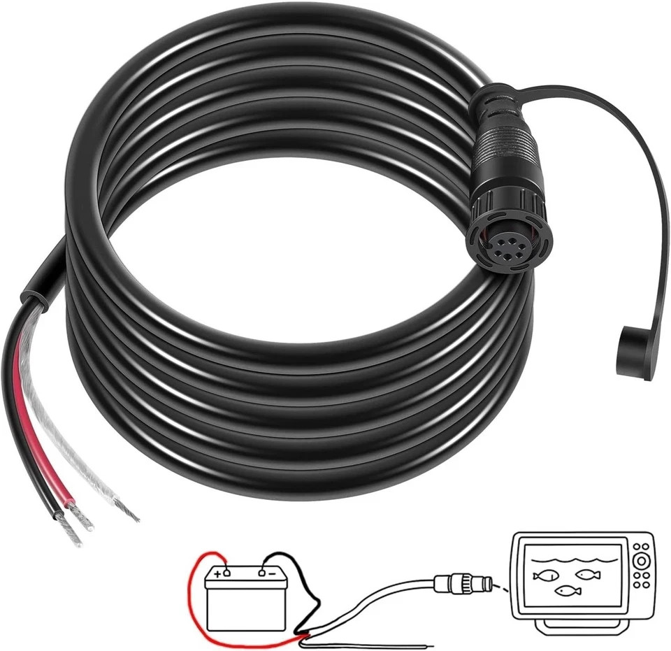Humminbird 720110-1 PC13 APEX XPLORE Power Cable w/Twist-Lock Connector 10Ft