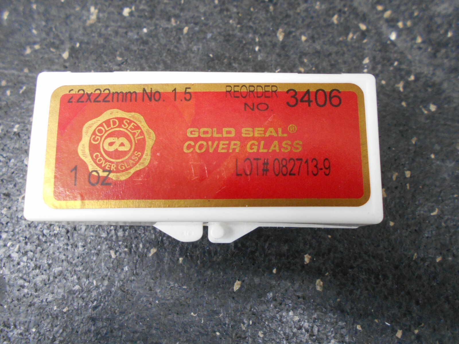 GOLD SEAL COVER GLASS 3406 22mm x 22mm No. 1.5 PACK OF 1 OZ