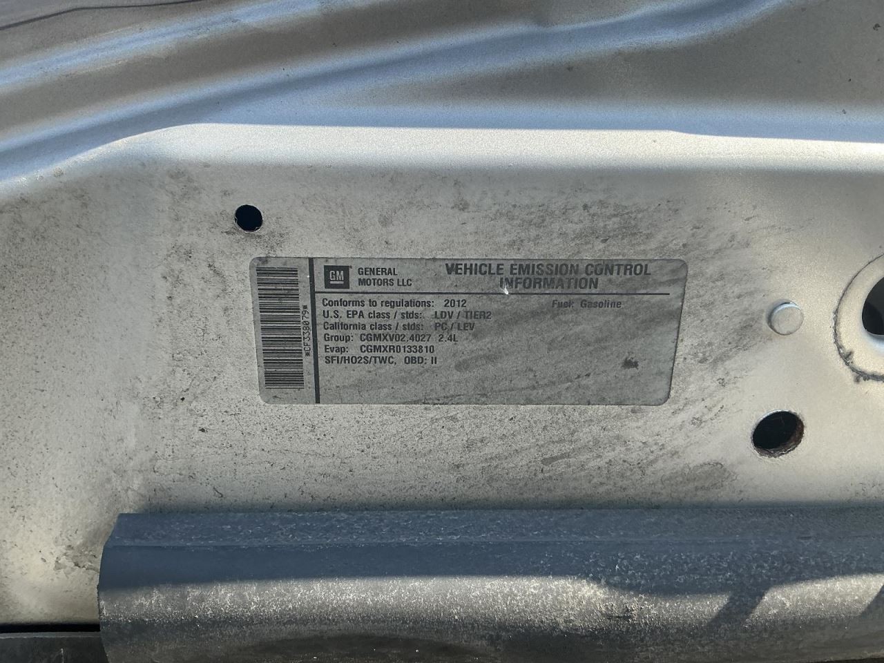 System Restraint Bag Module Below Center Console Fits 12 MALIBU 851478