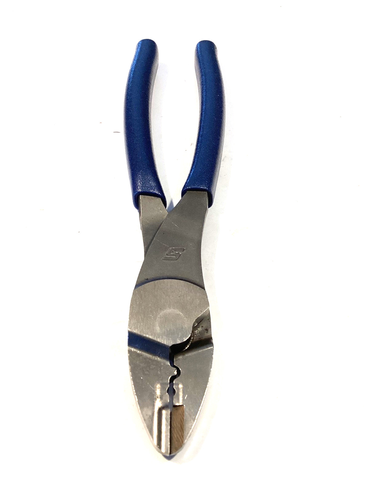 Snap On Tools Power Blue Soft Grip 9” Terminal Crimping Tool Pliers 29ACF NICE