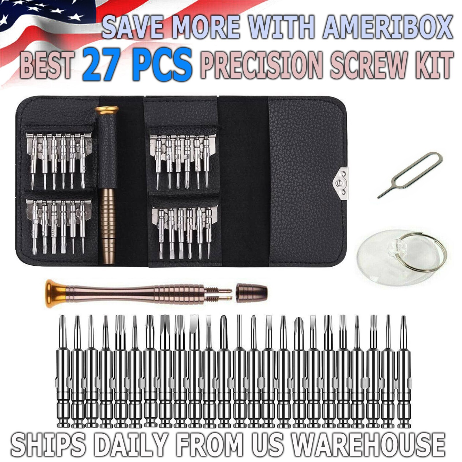 27 in 1 Mobile Phone Screen Opening Repair Tools Kit Screwdriver Set For iPhone