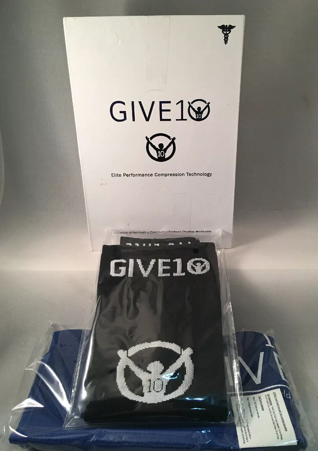 1 pair- Large -Give10 Elite Performance Compression Calf Sleeves