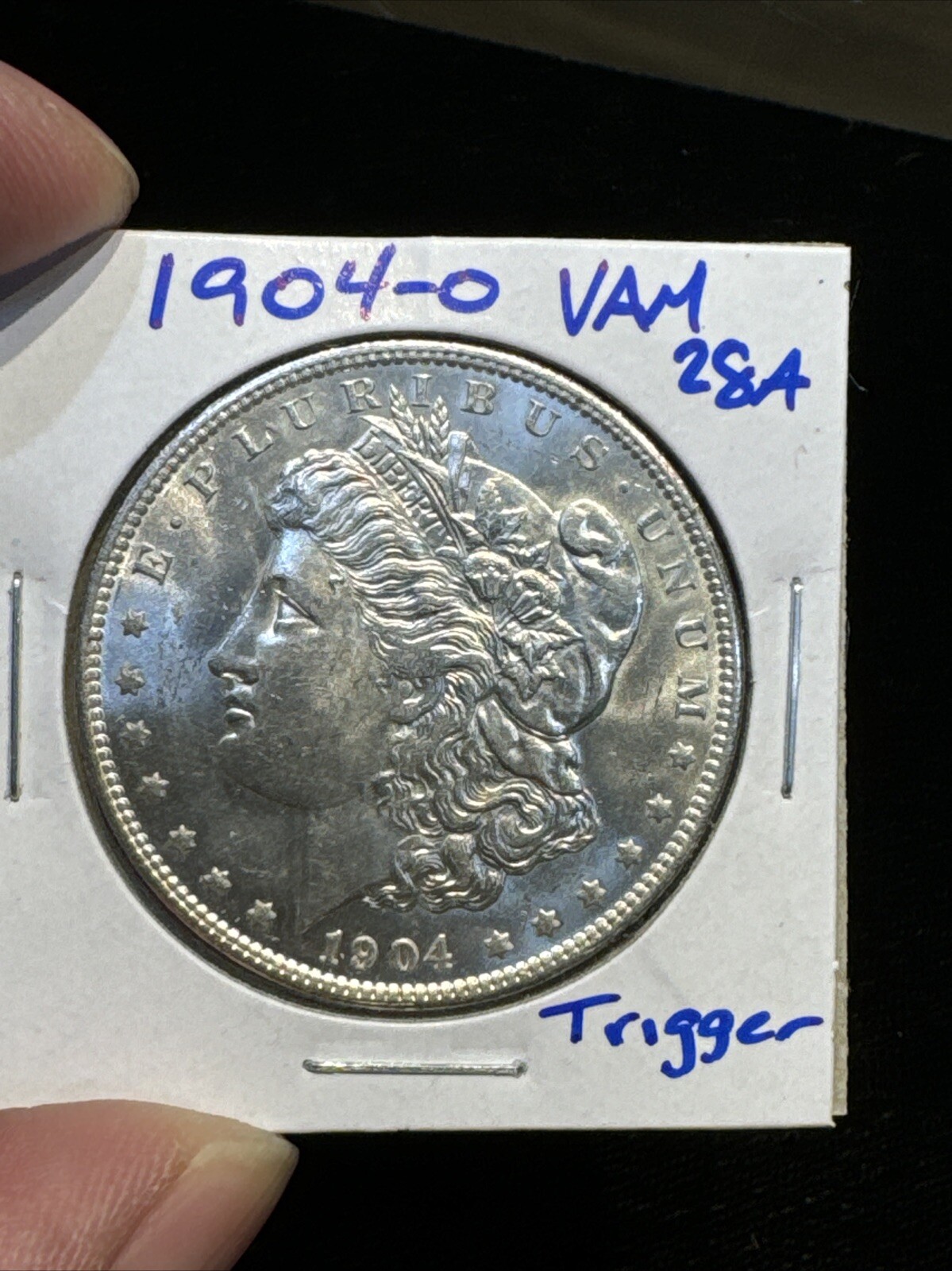 1904-O Morgan Dollar VAM-28A Clashed Dies Trigger