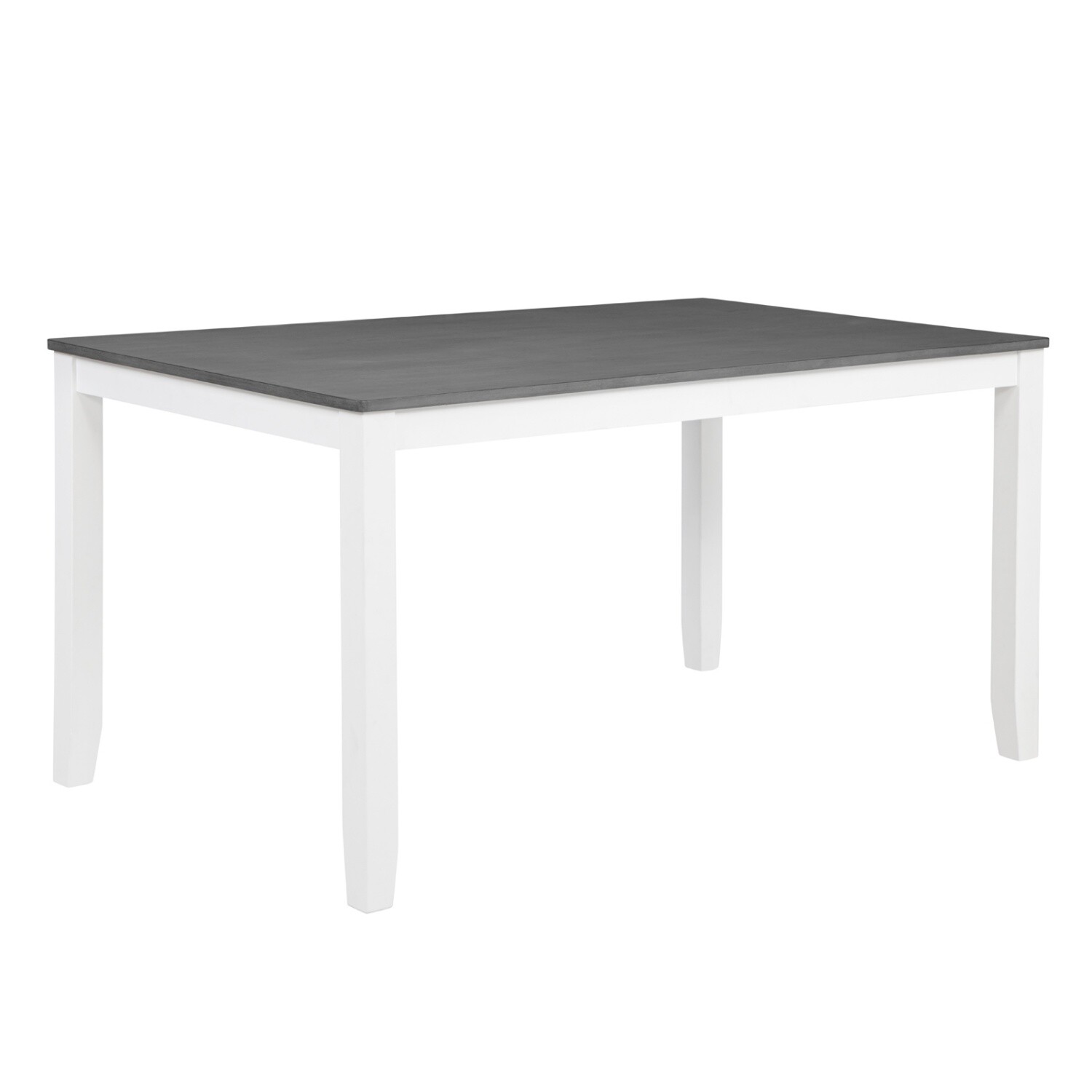 6 Piece Dining Table Set Wooden Dining Table Kitchen Table with 4 Chair & Benchs
