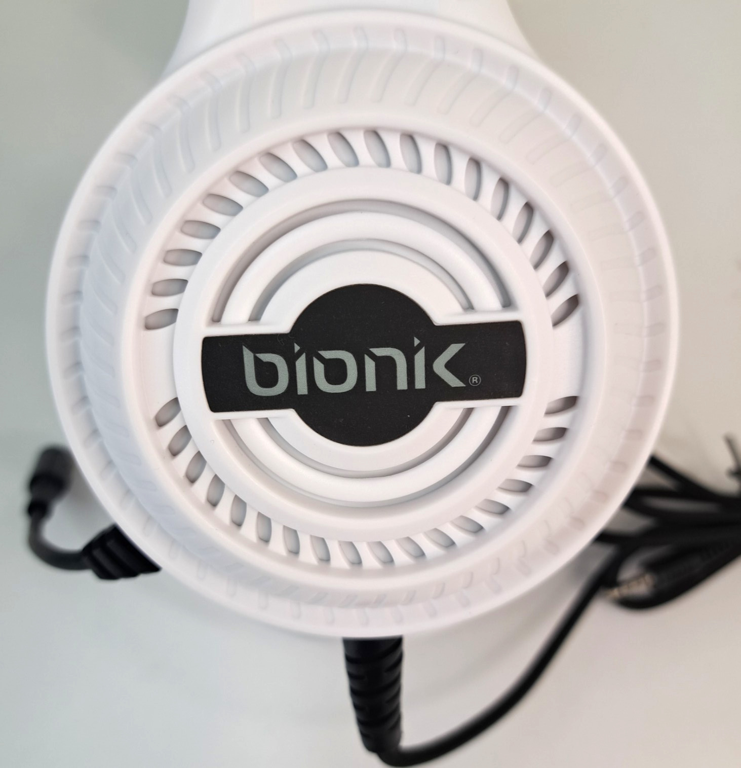 bionik Gaming Headset Headphones Wired With Mic White