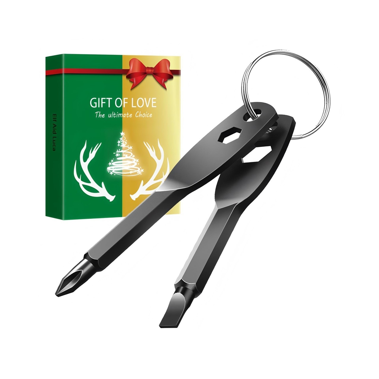 Gifts for Men Pocket Screwdriver Keychain Multitool, Christmas Gifts Stocking...