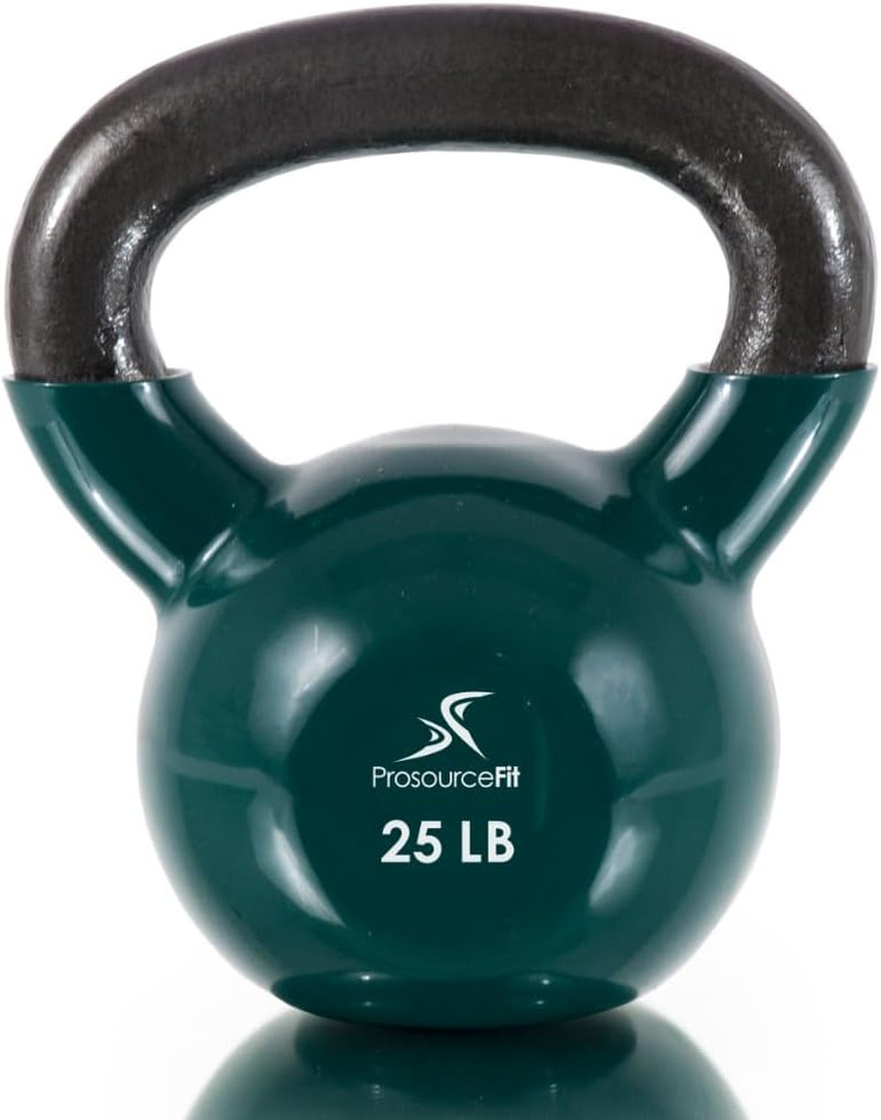 Vinyl Coated Cast Iron Kettlebells for Full Body Fitness Workouts