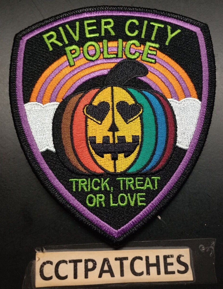 RIVER CITY, CALIFORNIA POLICE 2022 HALLOWEEN SHOULDER PATCH CA