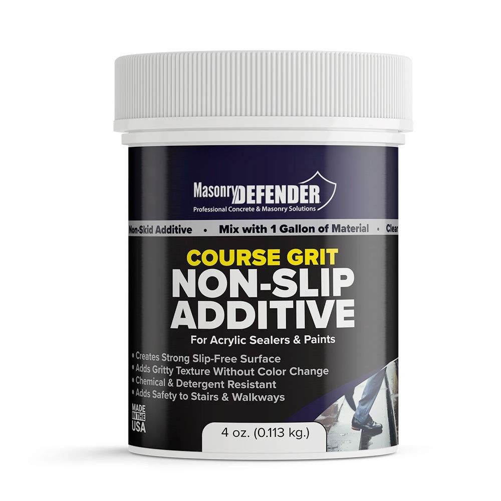 Anti Slip Additive Coarse Grit - Non Slip Floor Grip for Acrylic Sealers - 4 oz.