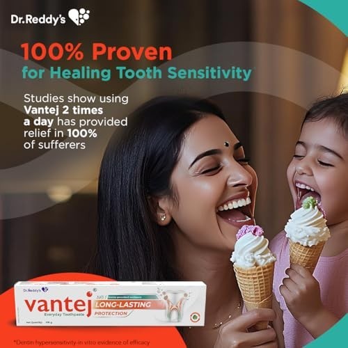 Vantej Sensitivity Protection Toothpaste 100g Dentist Recommended 3Pcs with 2027