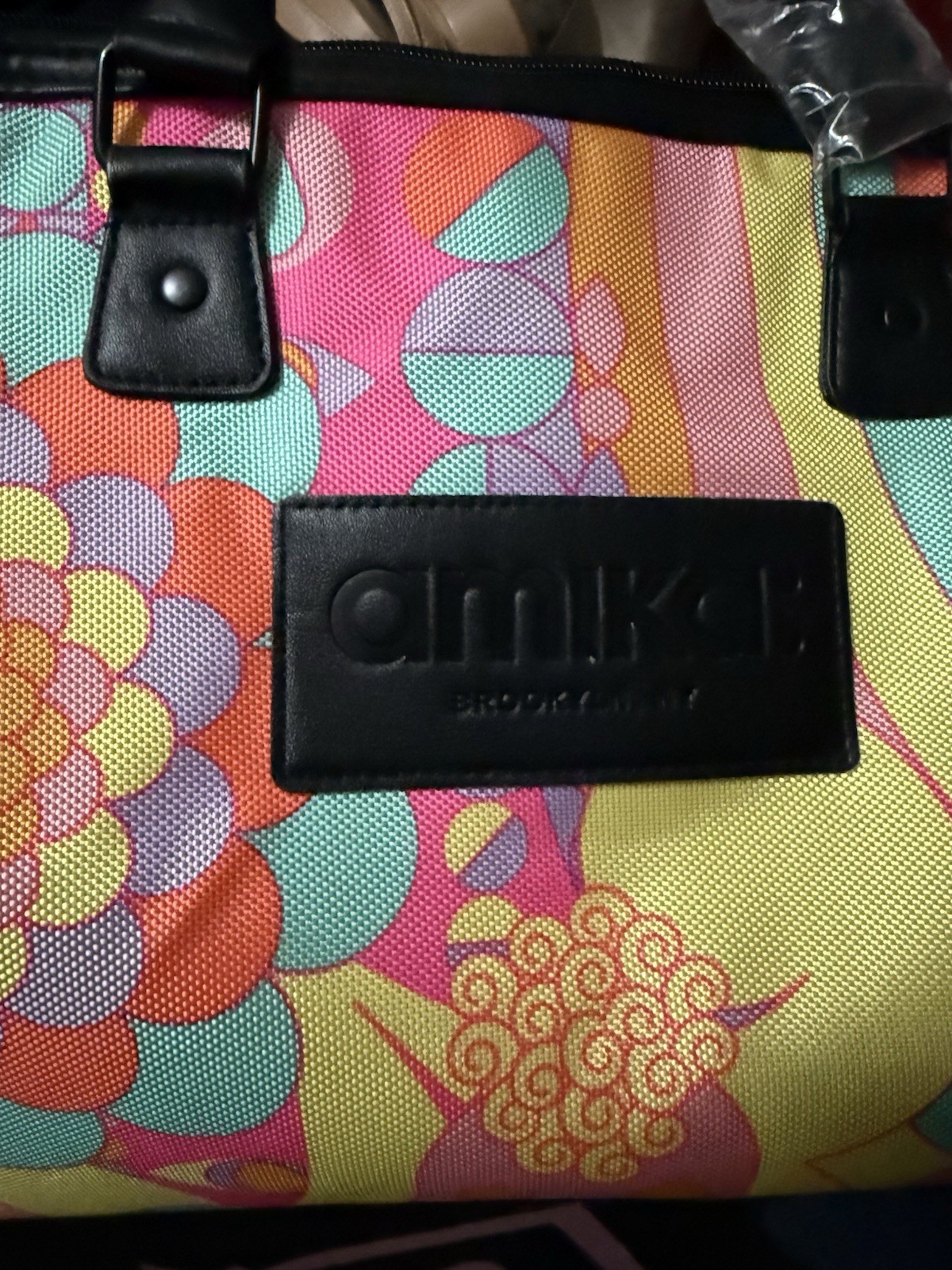 Amika Multicolor 20" Duffle Bag Nylon Polyester Double Handles Zip Closure