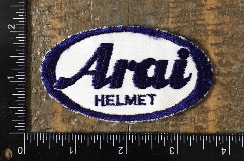 Vintage ARAI HELMET Motorcycle Racing Motorsports Helmets Company Logo Patch
