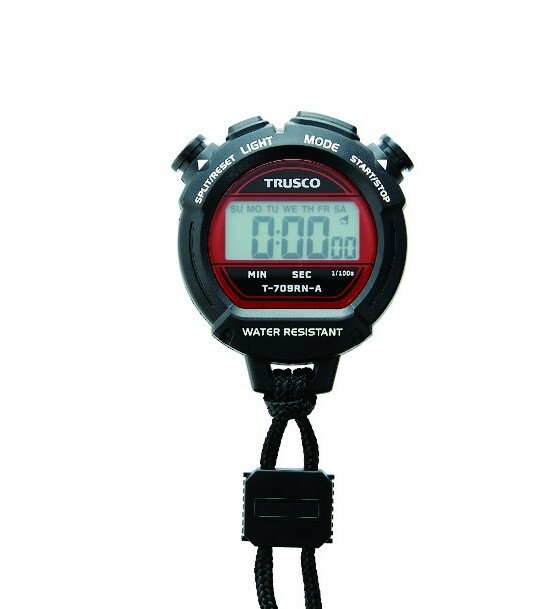 TRUSCO WATER-RESISTANT STOPWATCH T-709RN-A