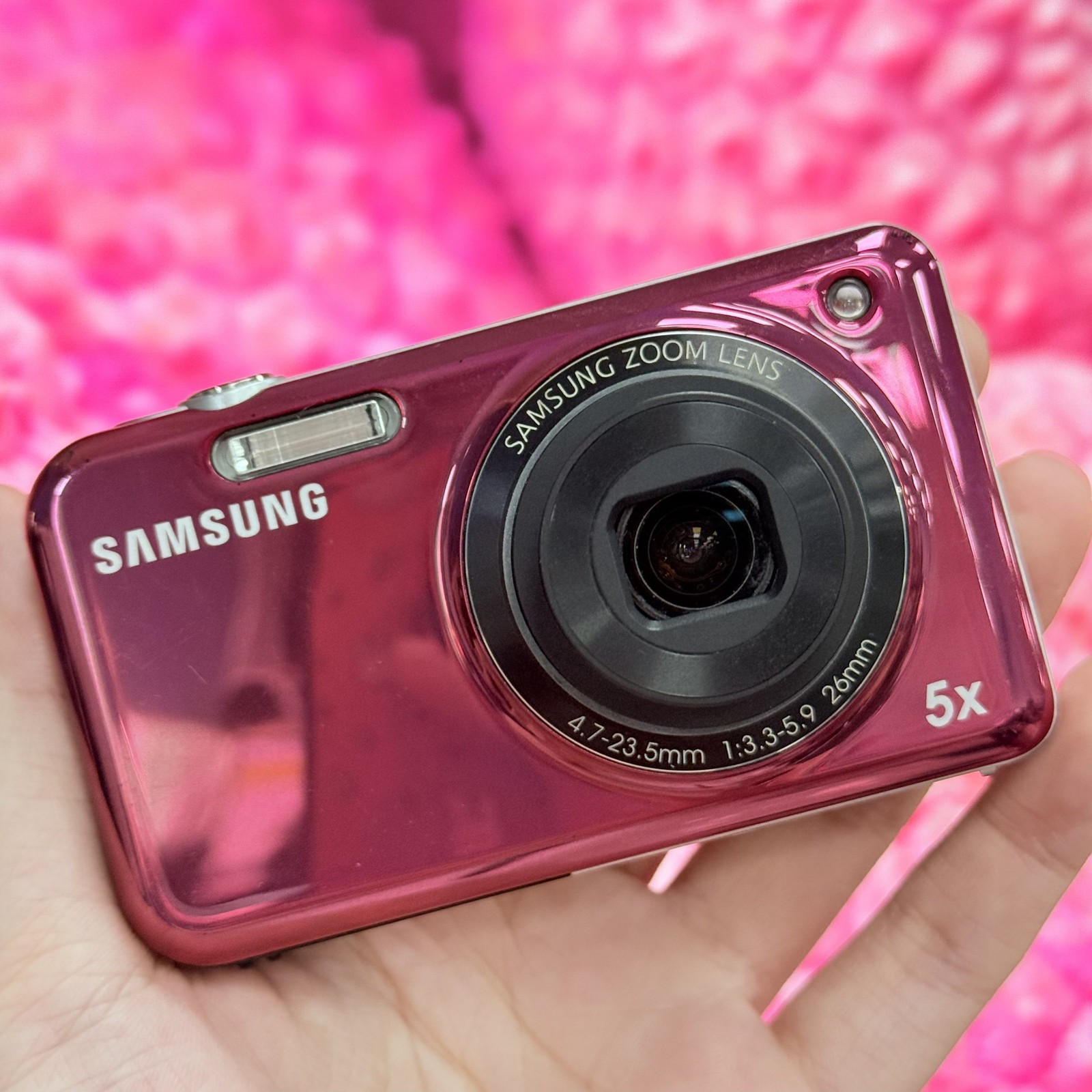 Samsung PL120 14.2MP Dual LCD Vintage Digital Camera Selfie Screen w/Battery