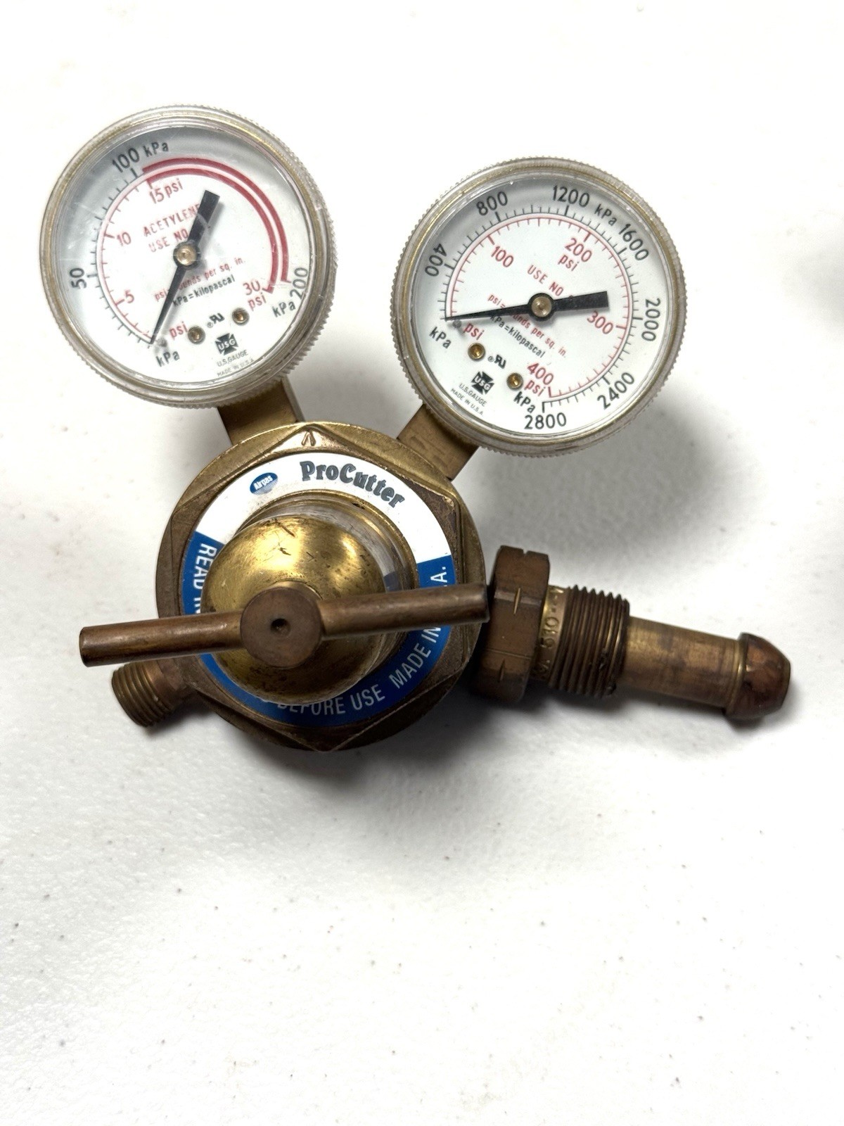 Oxygen & Acetylene Gages Set USA Procutter