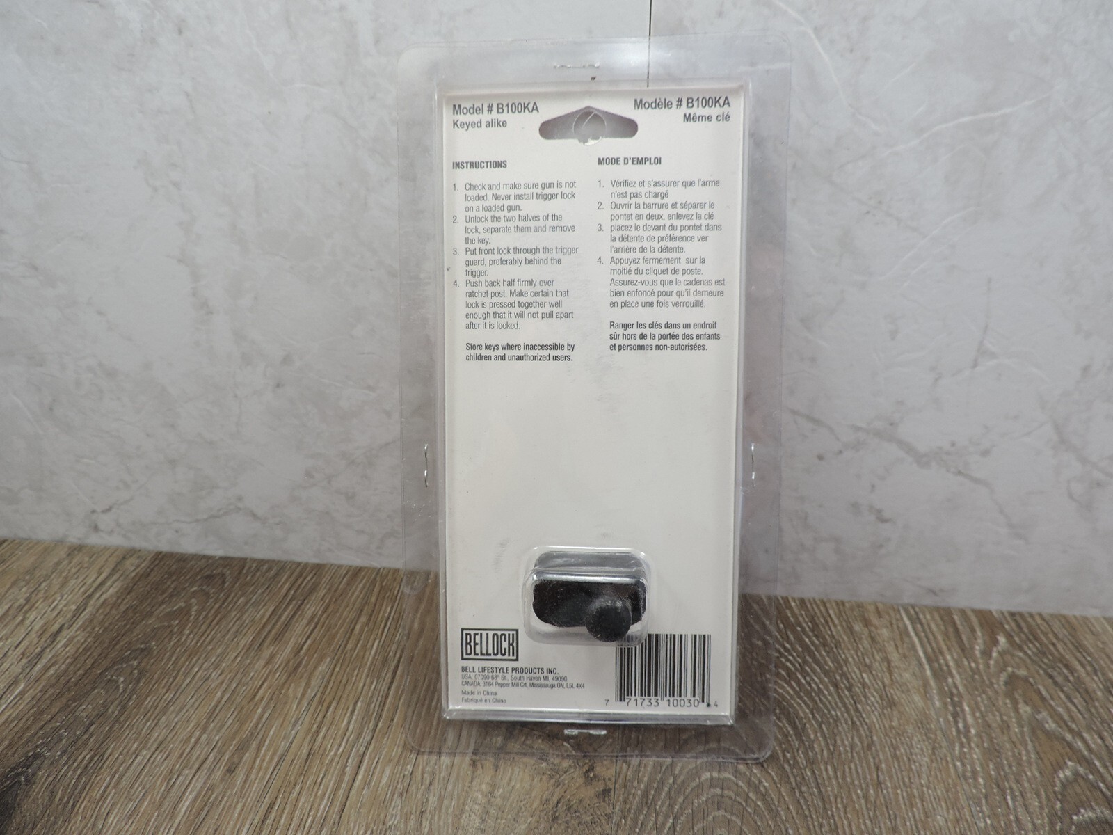Bellock Keyed Trigger Lock B100KA