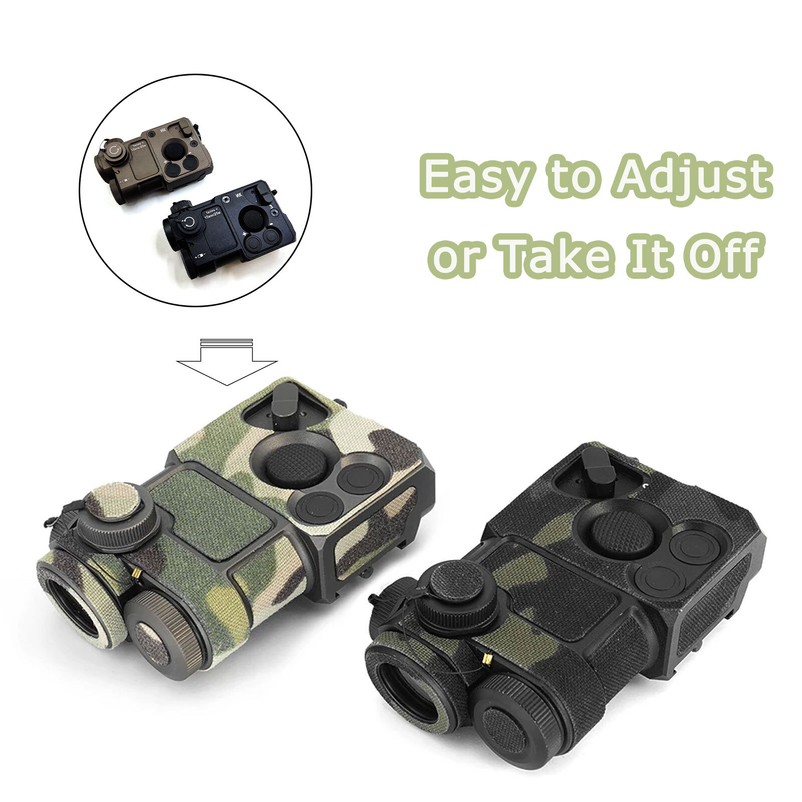 Camouflage Sticker PERST-4 Laser Protection Flashlight Wrap Optical Stickers-DE