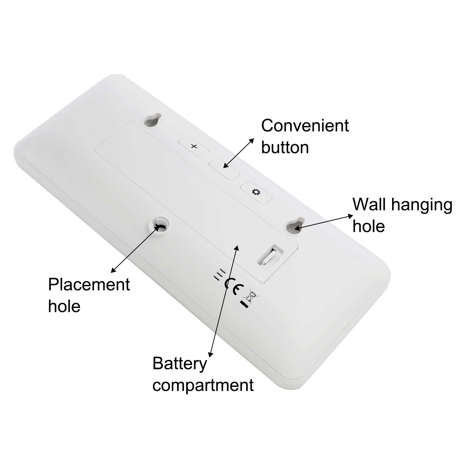 Automatic Adjustment Digital Wall Clock Battery Powered Clock Home Office Clock