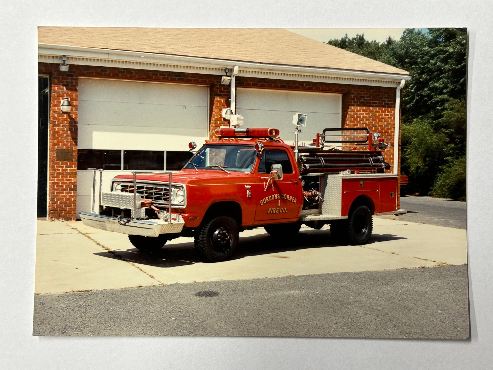 Gordons Corner NJ Dodge Pierce mini pumper Fire Apparatus Print A62