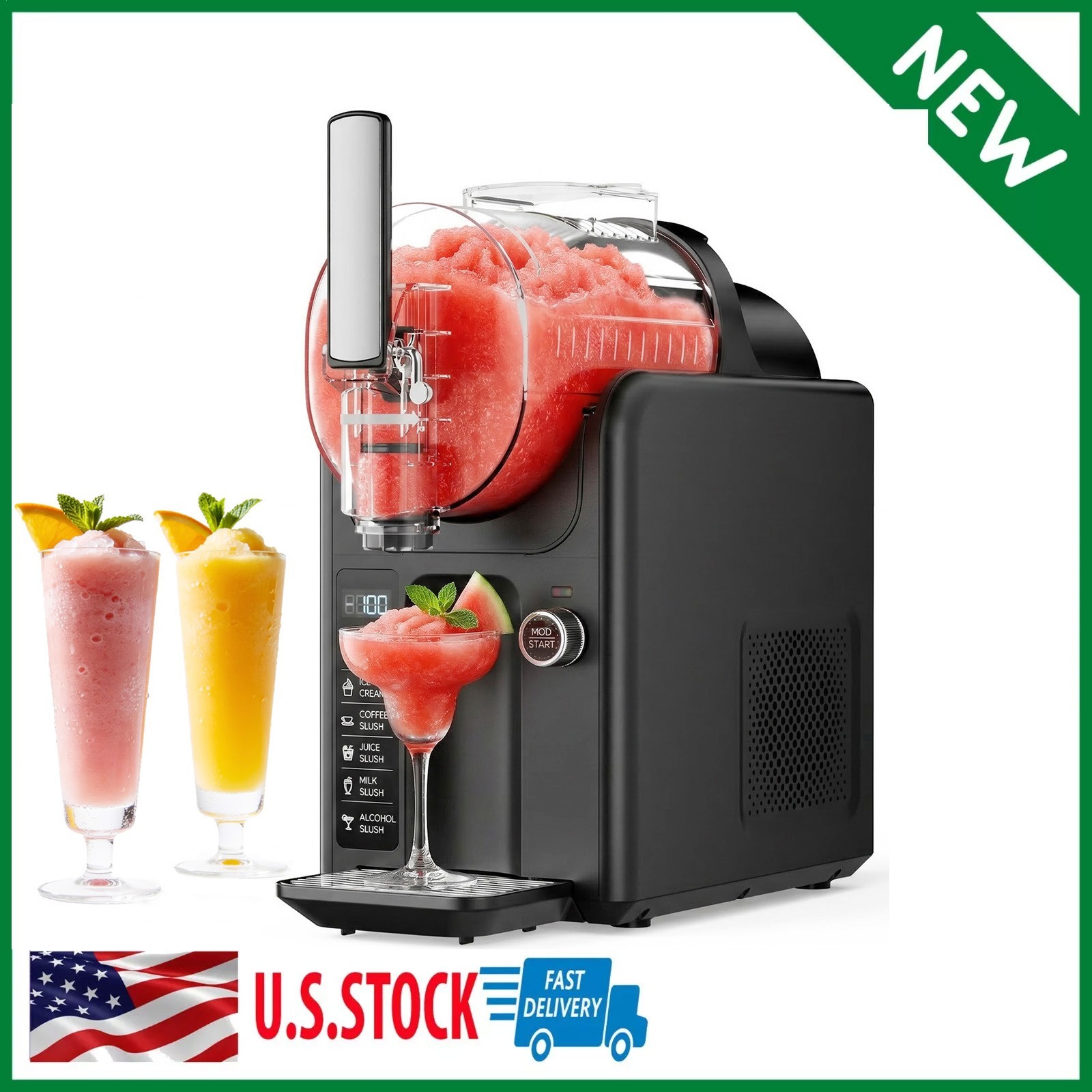 Slushie Machine for Home No Ice Needed 85 oz Large Capacity for Frozen Margarita