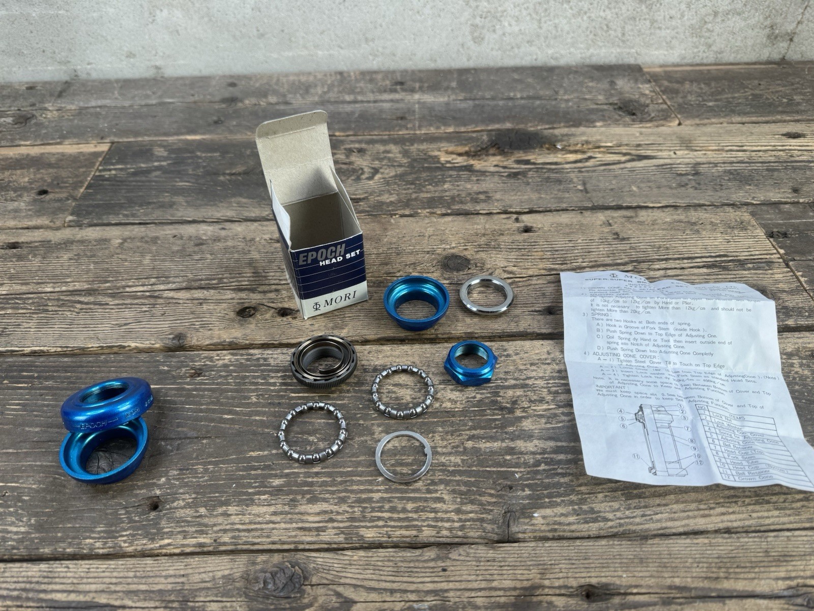 Mori Epoch Bmx NOS 1” Threaded Headset Blue