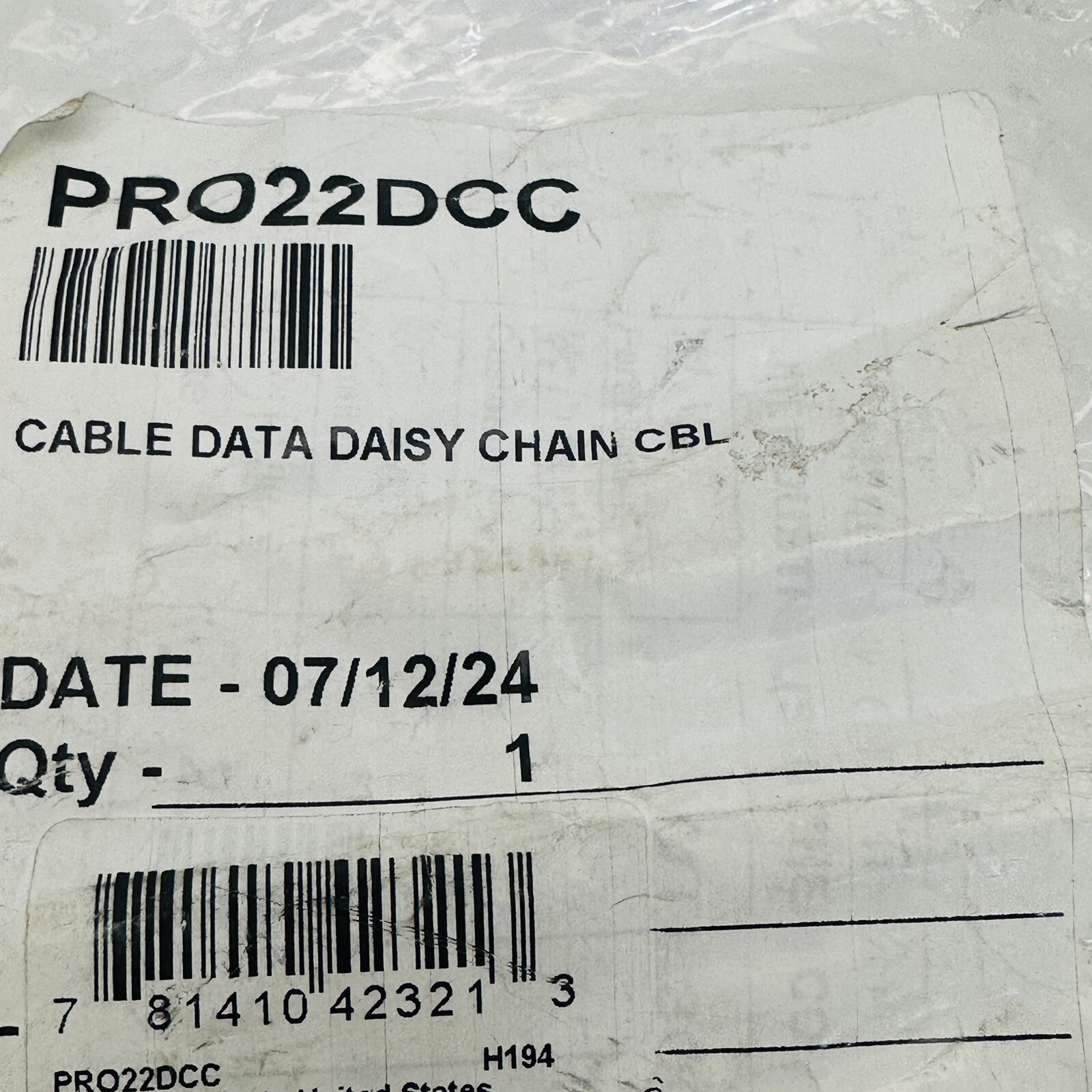 HONEYWELL PRO22DCC DAISY CHAIN CABLE CBL