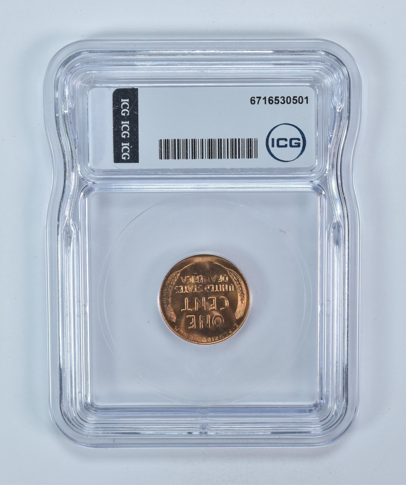 1955-S Lincoln Wheat Cent MS65 RD ICG
