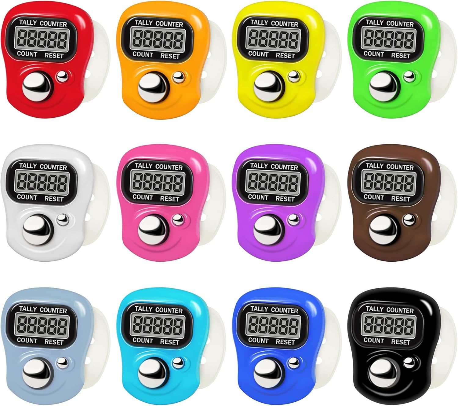 Electronic Finger Clicker Counter 5-Digit LCD Hand Tally Counter Clicker for Kni