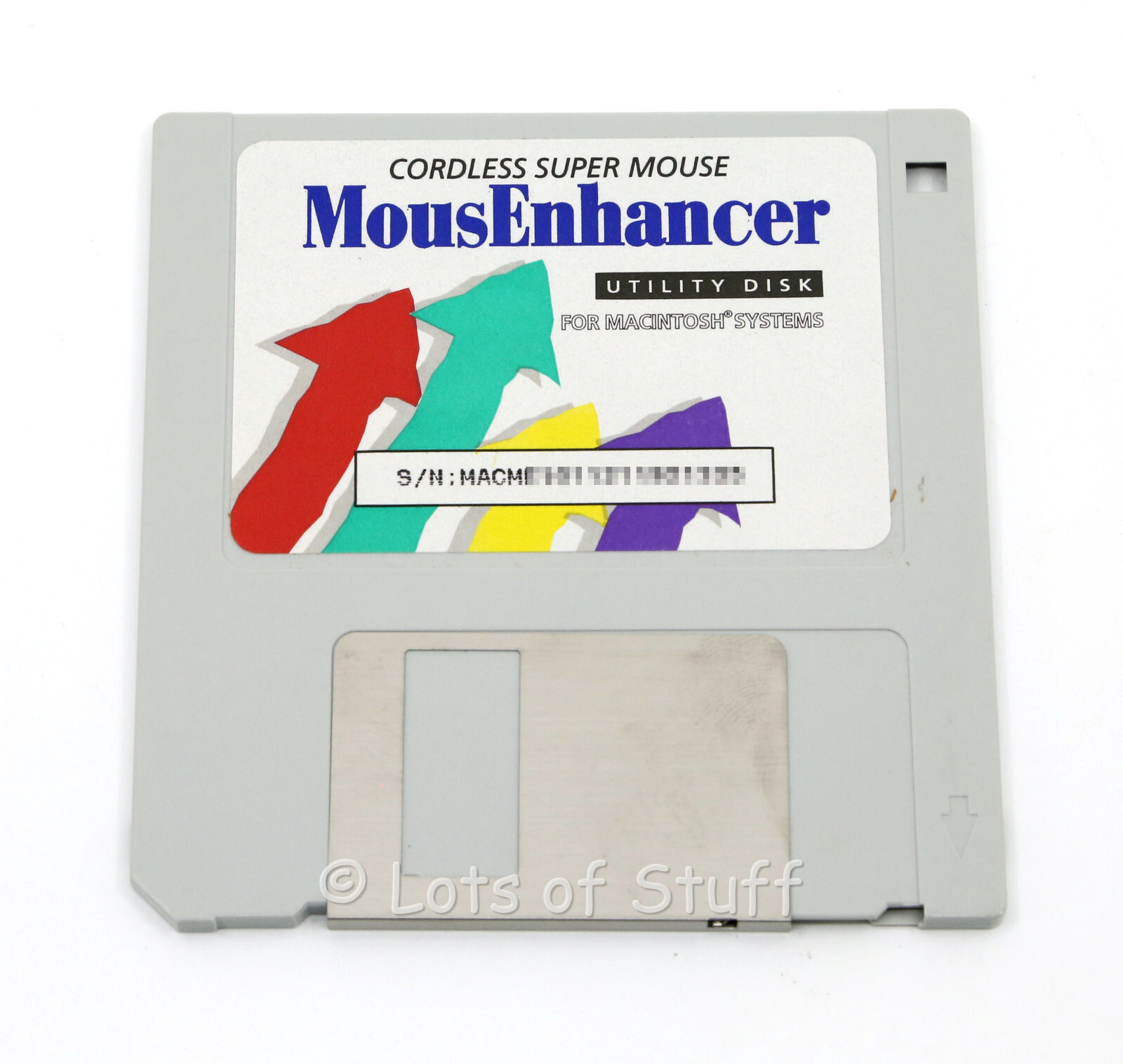 MousEnhancer Software For Mac On 3.5 - Inch Floppy Disks Vintage w/SN