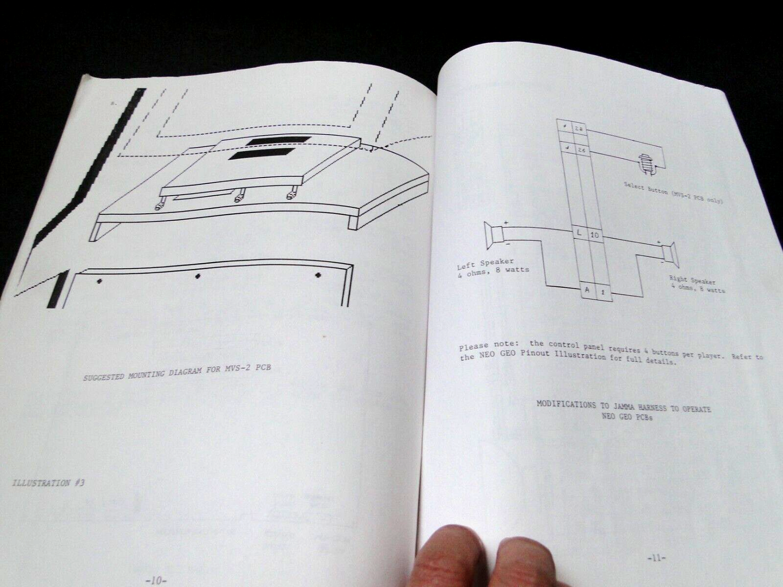 Vintage 1993 Neo-Geo System Universal Conversion Kit Installation Manual