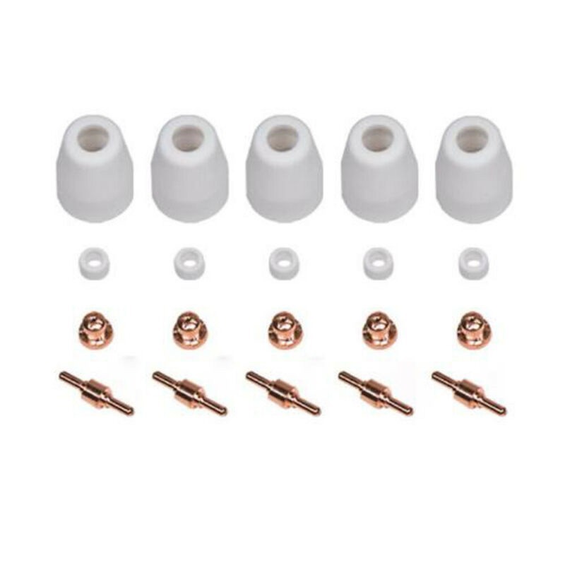 For Cutter CUT40/50 Plasma Electrodes Tips Kits Shield Cups Nozzle Useful